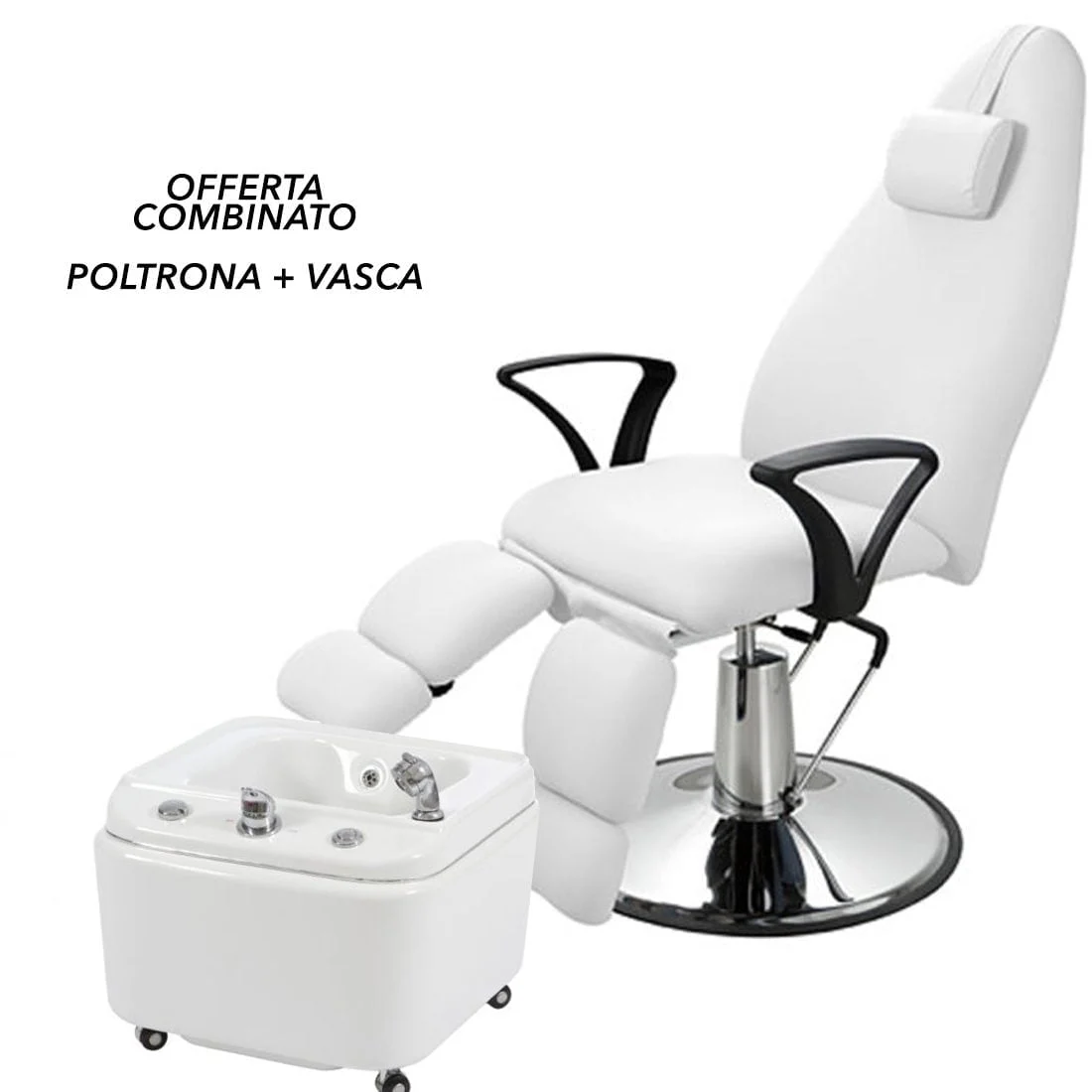 Combinato Poltrona podologica Sol + Vasca pedicure Meta