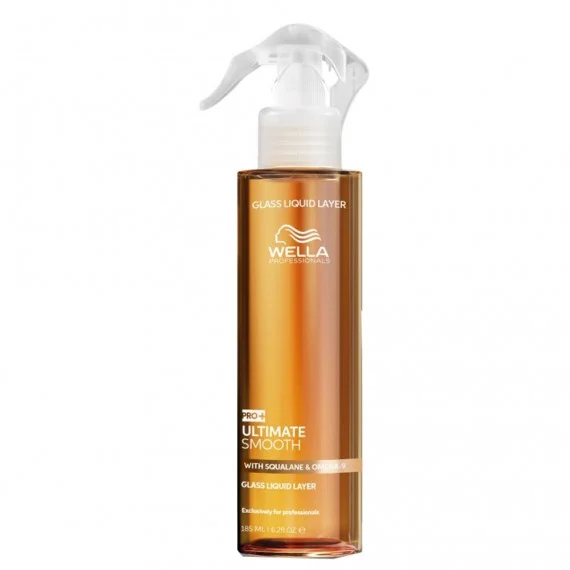 WELLA PROFESSIONALS Ultimate Smooth PRO+ Glass Liquid Layer 185ml - spray anticrespo capelli crespi ribelli