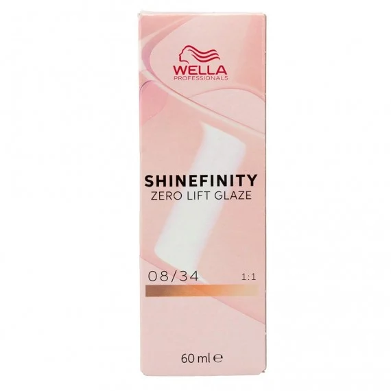 Wella Professional Shinefinity Spicy Ginger 08/34 Biondo Chiaro Dorato Rame 60ml - colore demi-permanente