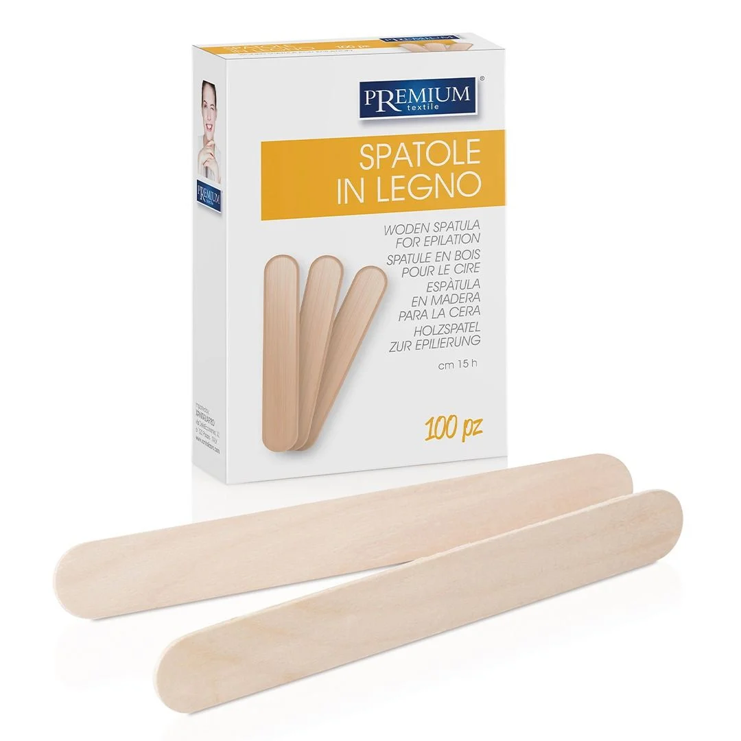 Spatole monouso in legno 100 pezzi Xanitalia per cera ceretta estetista