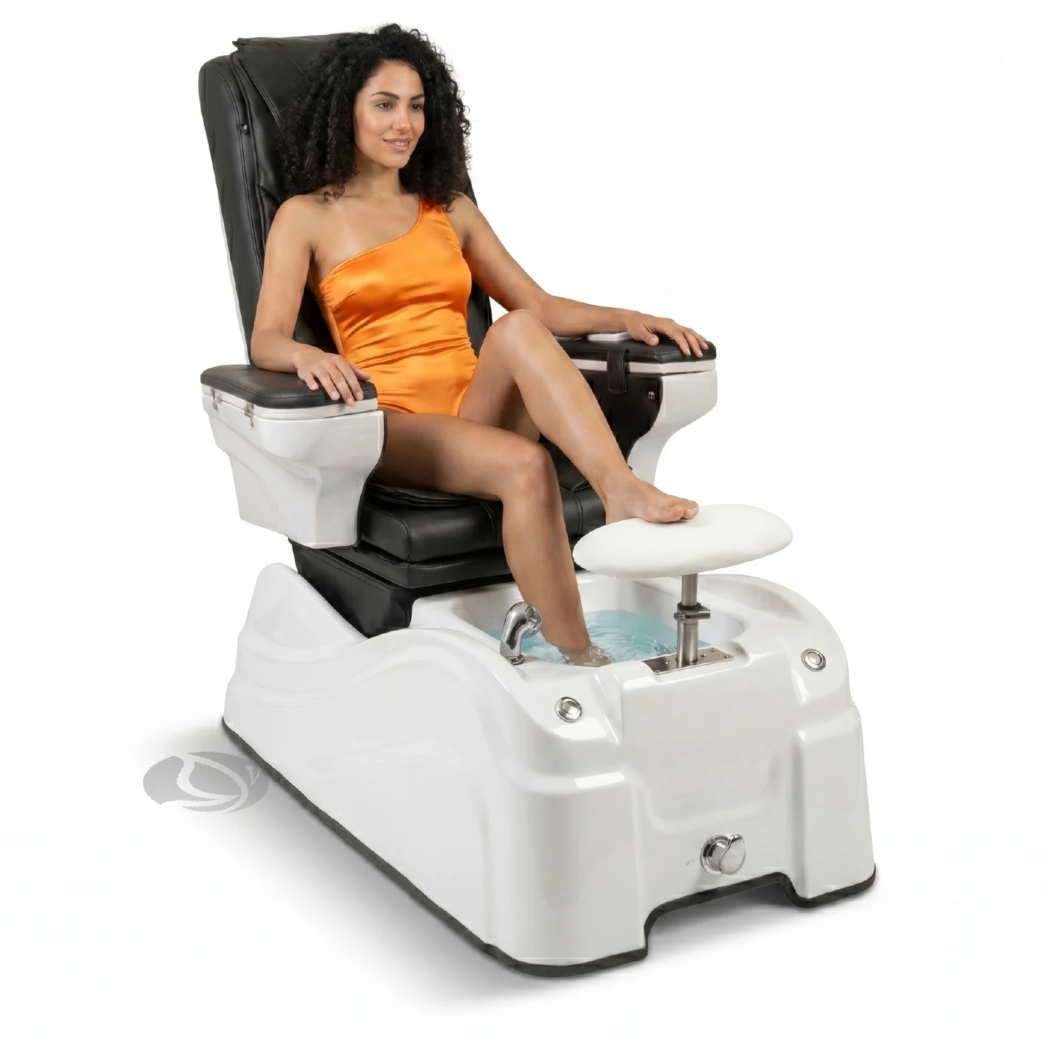 Poltrona Pedicure SPA Elettrica con Idromassaggio e Cromoterapia Weelko CALN 4122B.2.A12 Nera