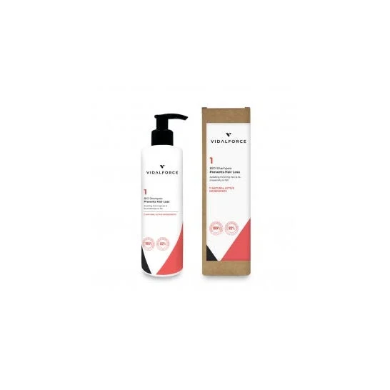 VidalForce Shampoo 1 Certified Natural Fall Arrestant Primi sintomi 250ml