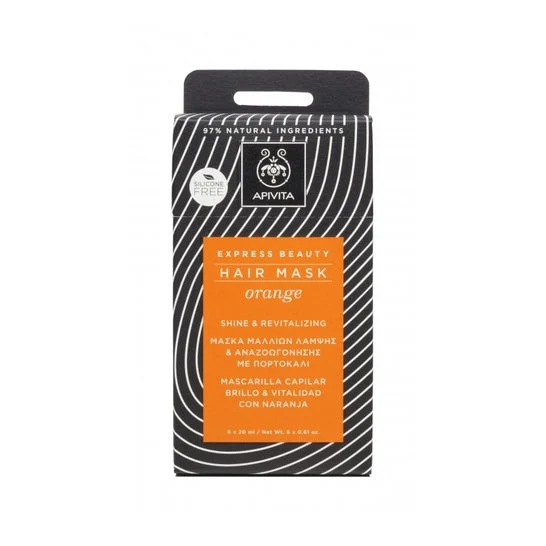Apivita Shine and Vitality Hair Mask con arancia 20ml