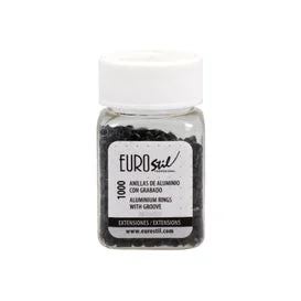Eurostil Anillas Extensiones Negro 02867 1000uds