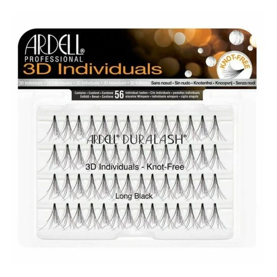 Ardell Ciglia Finte 3D Individuali Long Black 56 Unità