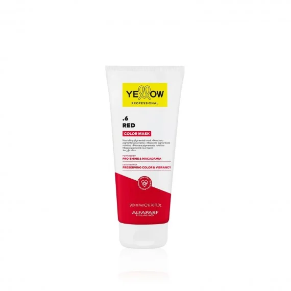 Yellow Professional Color Mask .6 Red 200ml - maschera pigmentata nutriente rosso