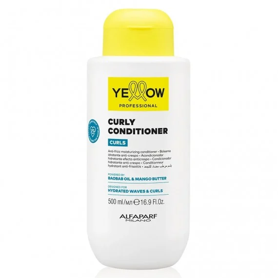 Yellow Professional Curls Curly Conditioner 500ml - balsamo idratante anticrespo capelli ricci