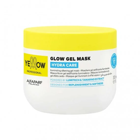 Yellow Professional Hydra Care Glow Gel Mask 300ml - maschera in gel illuminante tutti tipi di capelli