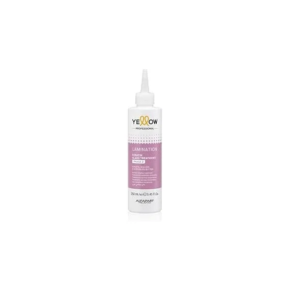 Yellow Professional Lamination Keratin Glass Treatment Phase 2 250ml - trattamento lamellare istananeo
