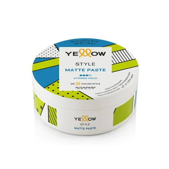 Yellow Professional Style Matte Paste 100ml - pasta modellante opaca styling