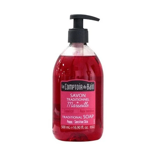 IL BAGNO COMPLETO Il Sapone tradizionale di Marsiglia COQUELICOT Bottiglia da 500 ml