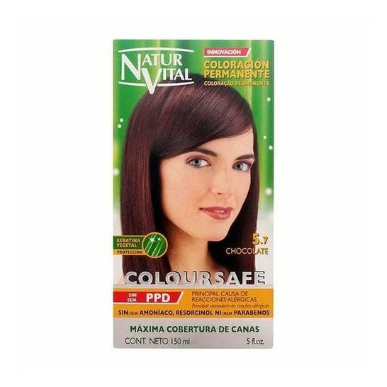 Naturvital Coloursafe Tintura Permanente 5.7 Cioccolato 150ml