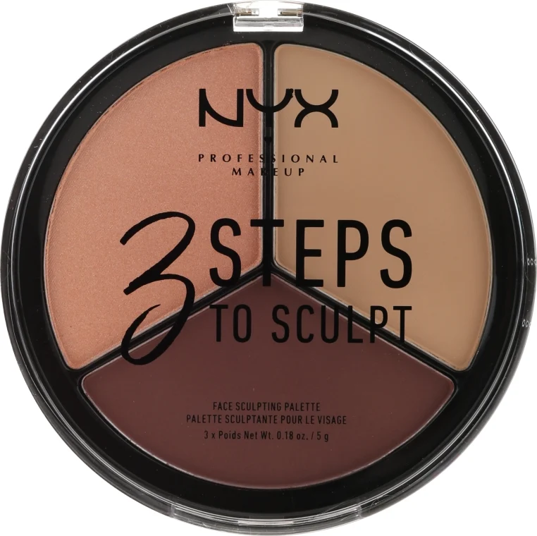 NYX Professional Makeup 3 Steps To Sculpting Palette