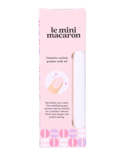 Le Mini Macaron Ceramic Cuticle Care Tool With Oil