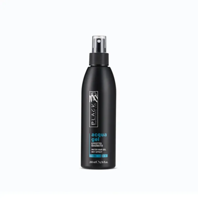 Acqua Gel Capelli Effetto Bagnato 200 ml Black Professional