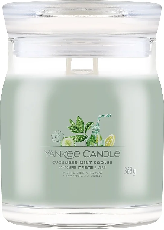 Candela profumata "Cucumber Mint Cooler", 2 stoppini