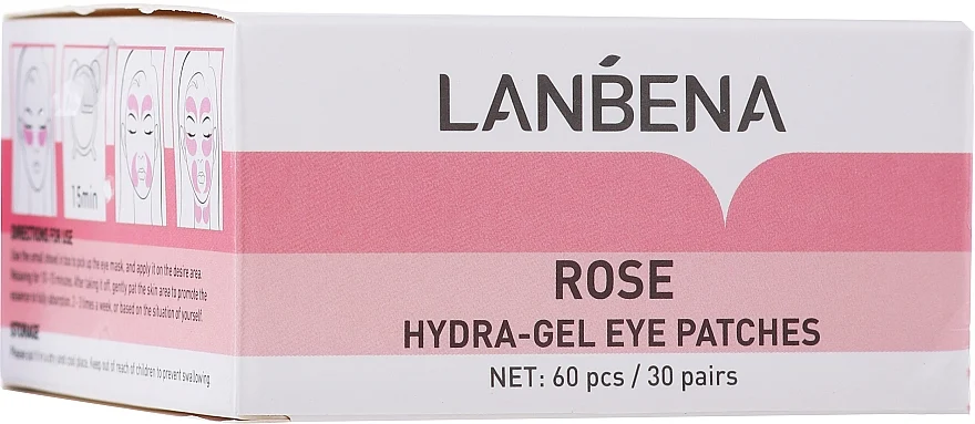 Patch occhi in idrogel con estratto di rosa