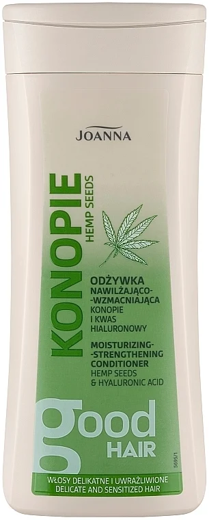 Condizionante capelli con semi di canapa