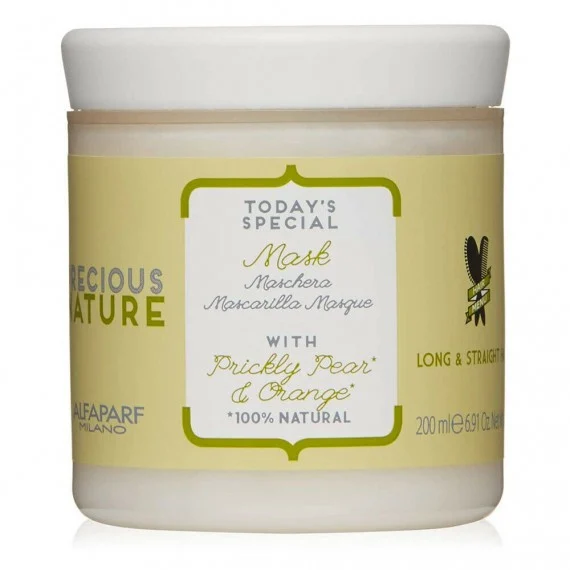 Alfaparf Precious Nature Long & Straight Hair Mask 200ml - maschera disciplinante capelli lunghi e lisci