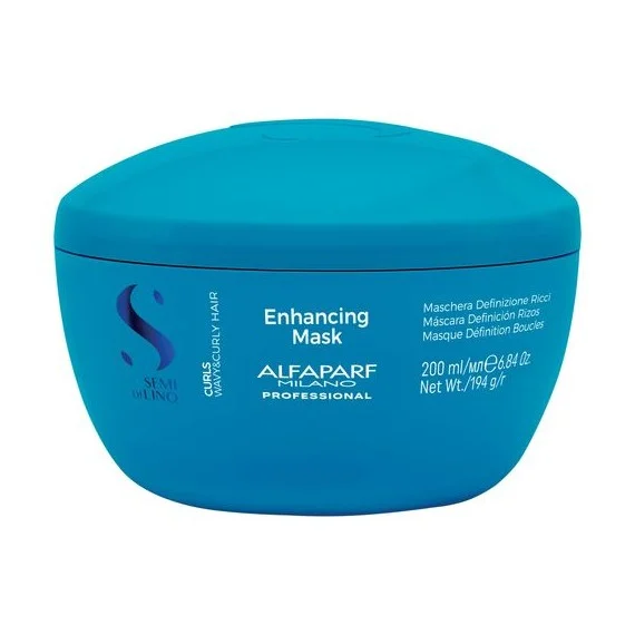Alfaparf Semi Di Lino Curls Enhancing Mask 200ml - maschera idratante capelli ricci mossi