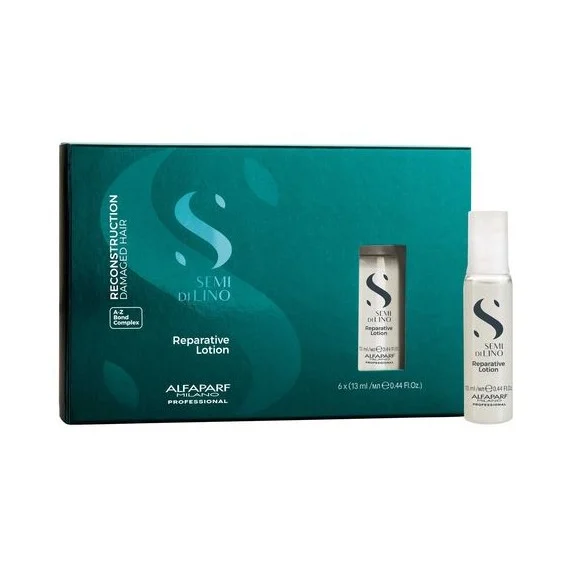 Alfaparf Semi Di Lino Reconstruction Reparative Lotion 6x13ml - trattamento in fiale ricostruttivo capelli danneggiati