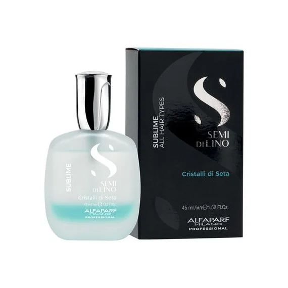 Alfaparf Semi di Lino Sublime Cristalli Di Seta 45ml - siero setificante bifasico per tutti i tipi di capelli