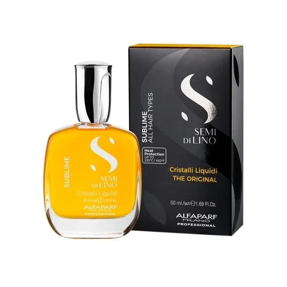 Alfaparf Semi di Lino Sublime Cristalli Liquidi 50ml - siero illuminante per tutti i tipi di capelli