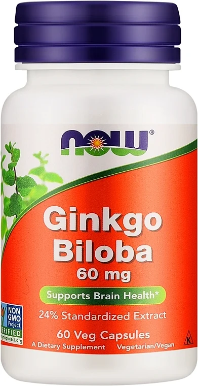 Integratore alimentare"Ginkgo biloba", capsule 60 mg