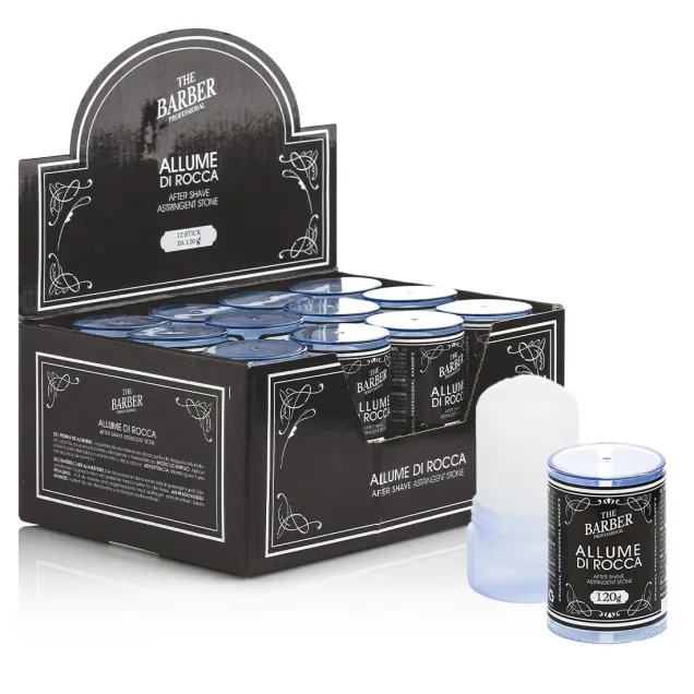 Allume di Rocca dopo Rasatura Barba Dispenser 12 Stick Barber Shop
