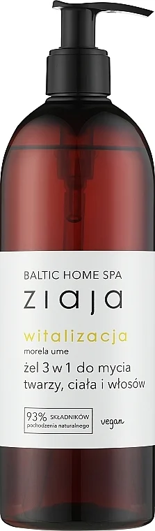 Gel detergente per viso, corpo e capelli