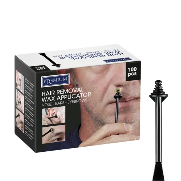 Applicatore Cera Depilatoria per Naso, Orecchie e Sopracciglia 100 pz.