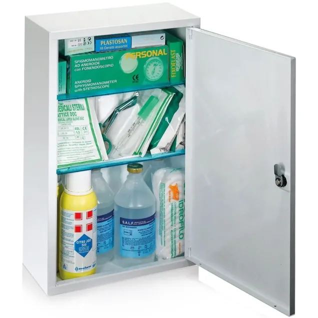 Kit Pronto Soccorso Armadietto Medico per Farmaci Pharmatrade