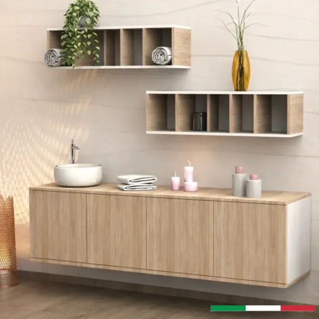 Arredamento Centro Estetico e Spa con 2 Mobili di Servizio e 2 Espositori a Parete