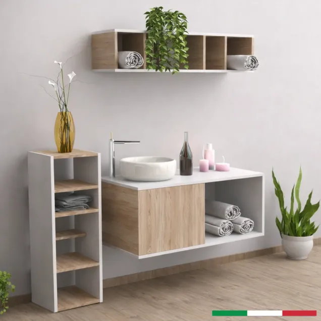 Arredamento Centro Estetico Mobile con Lavabo e 2 Espositori