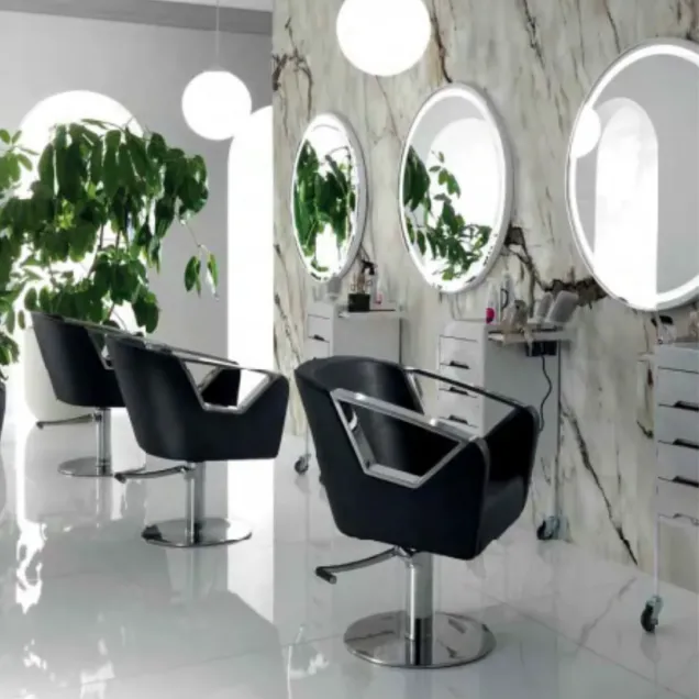 Arredamento Parrucchieri Completo di 3 Poltrone e 3 Specchi Offerta