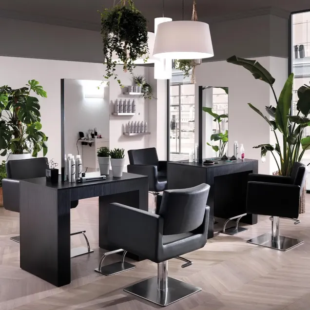 Arredamento Parrucchieri con 2 Specchi Doppi e 4 Poltrone OFFERTA!