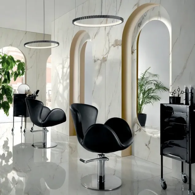 Arredi Parrucchieri con 2 Specchi a Led e 2 Poltrone in Offerta NEW
