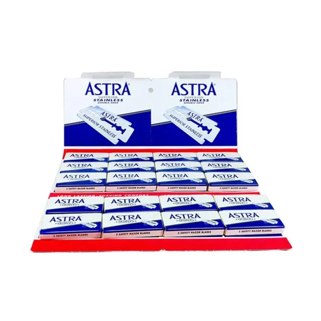 Astra Lamette Intere per Rasoio da Barba Superior Stainless 100 pz