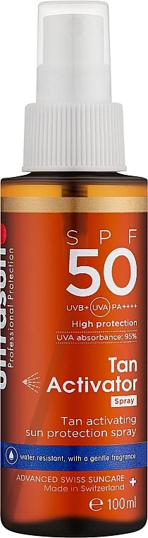 Attivatore d'abbronzatura SPF 50