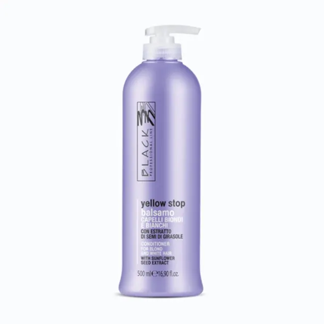 Balsamo Antigiallo per Capelli Biondi e Meches 500 ml Black Professional