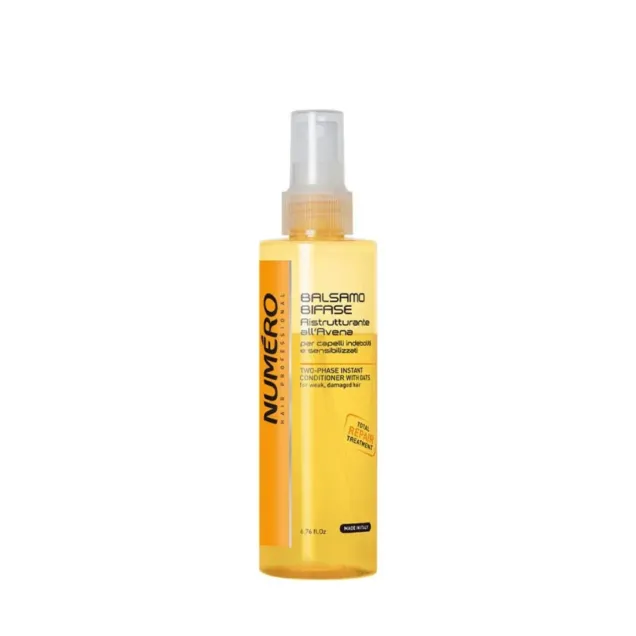 Balsamo Bifasico per Capelli Ristrutturante all'Avena Numero Hair 200 ml