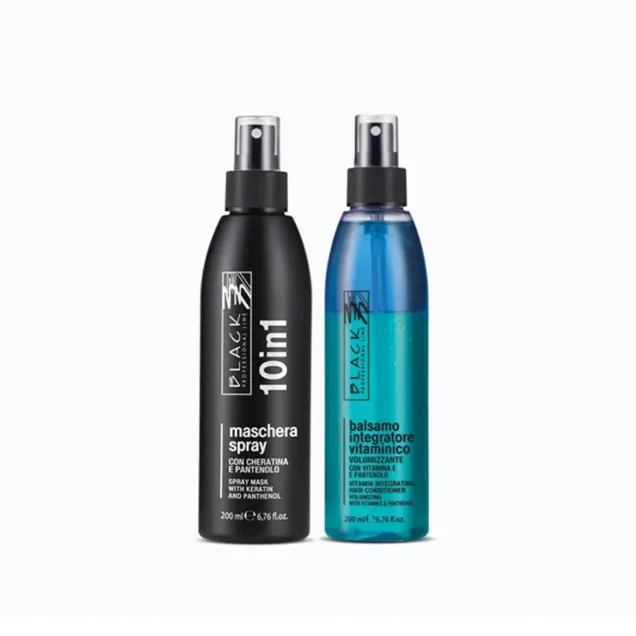 Balsamo Capelli Secchi Kit con Maschera Black Professional 200 ml