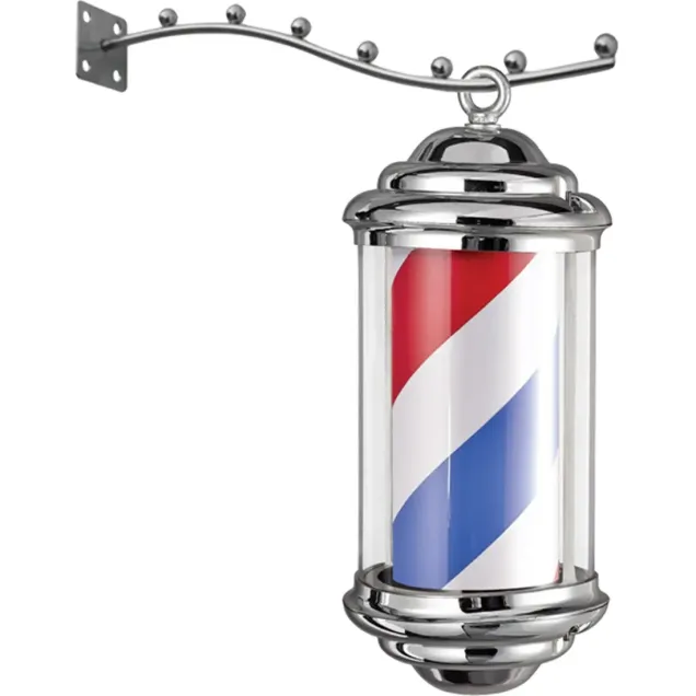 Barber Pole Sospeso Insegna Luminosa Barber Shop h 35 cm