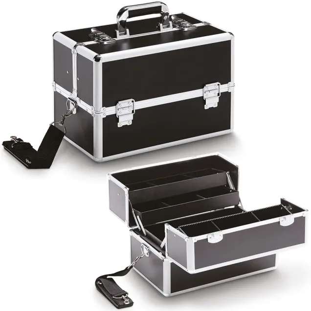 Beauty Case Estetica e Nail Art Valigia Porta Attrezzi con Tracolla