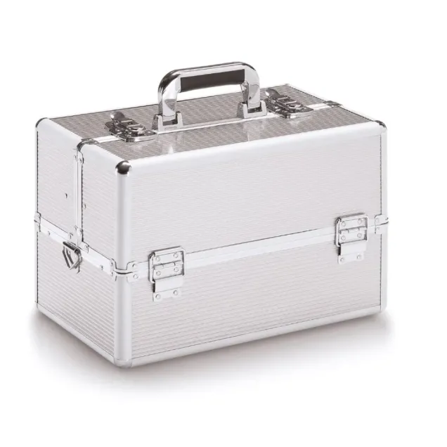 Beauty Case Estetista Professionale per Make Up Silver