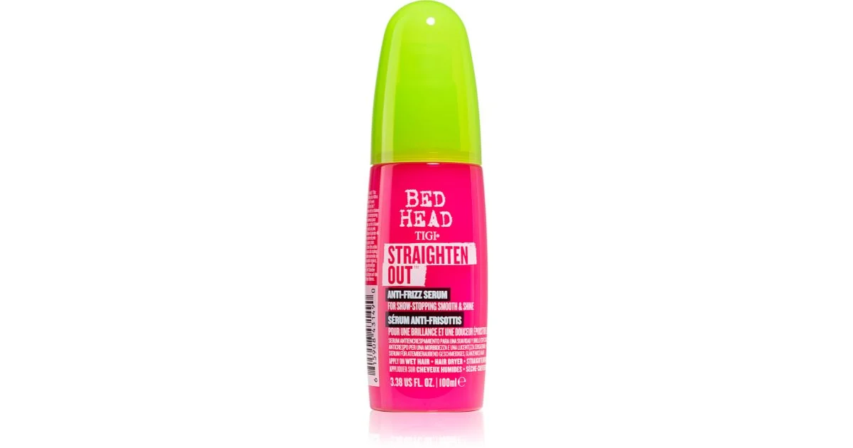 TIGI Bed Head Straighten Out siero lisciante per capelli brillanti e morbidi 100 ml