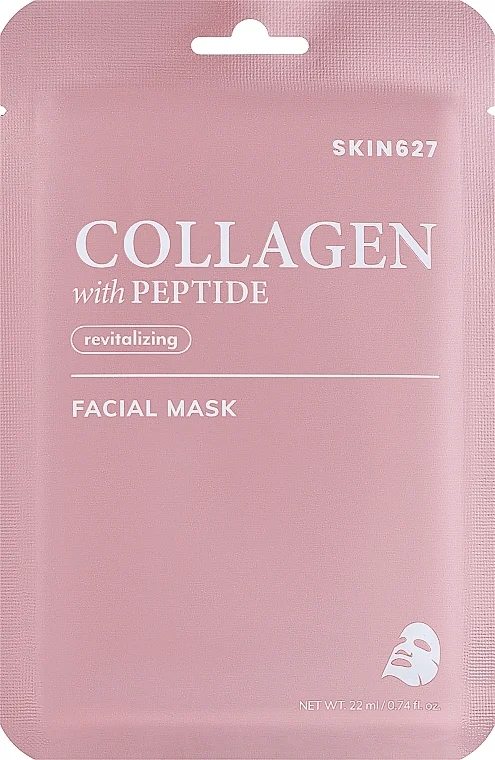 Maschera viso rivitalizzante con collagene e peptidi