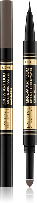 Eveline Cosmetics Art Duo matita per sopracciglia a doppia punta colore Light 8 g