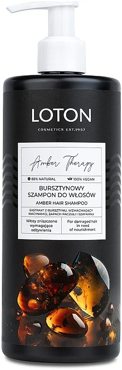 Shampoo per capelli con estratto di ambra