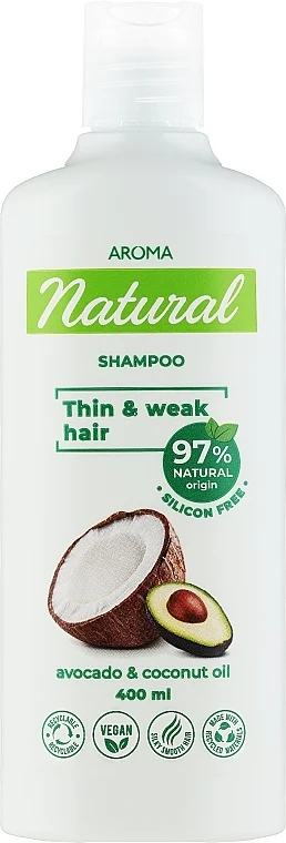 Shampoo per capelli "Avocado e latte di cocco"